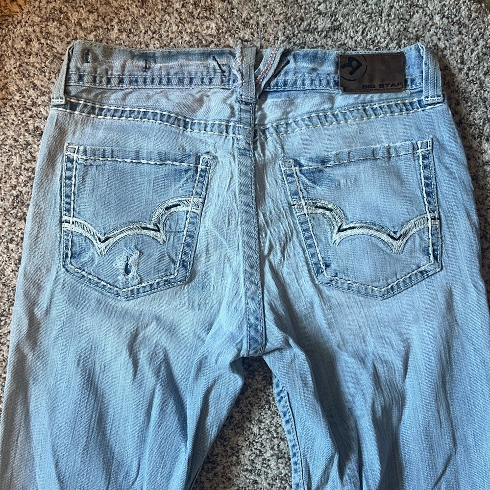 Men’s Big Star pioneer bootcut jean. Worn but in good shape